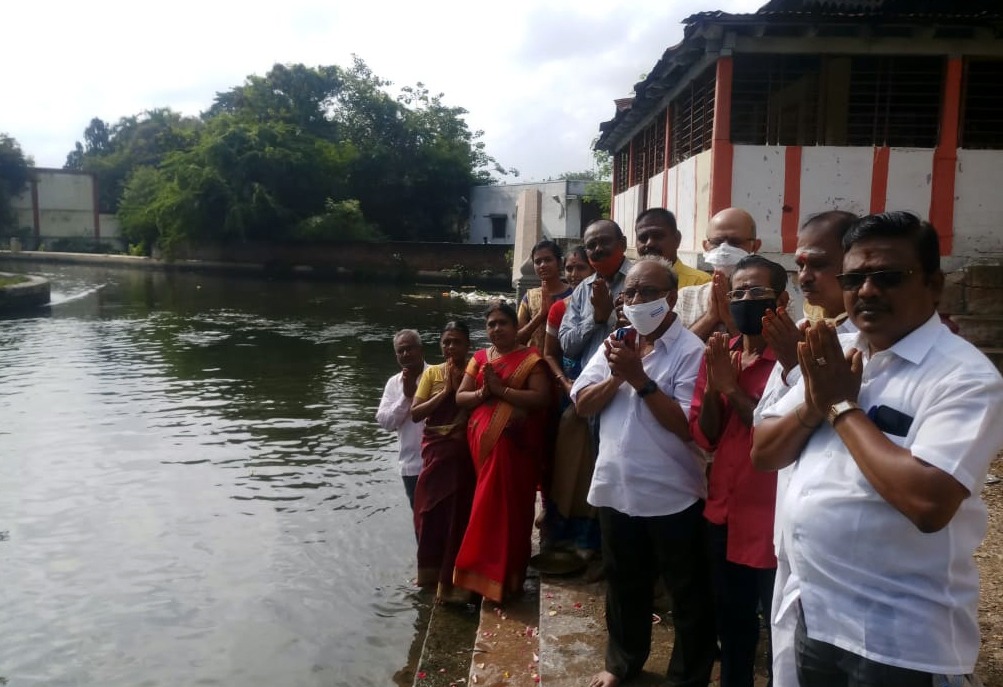 ஈரோடு காரைக்காலில் காவிரி ஆரத்தி வைபவ விழா 