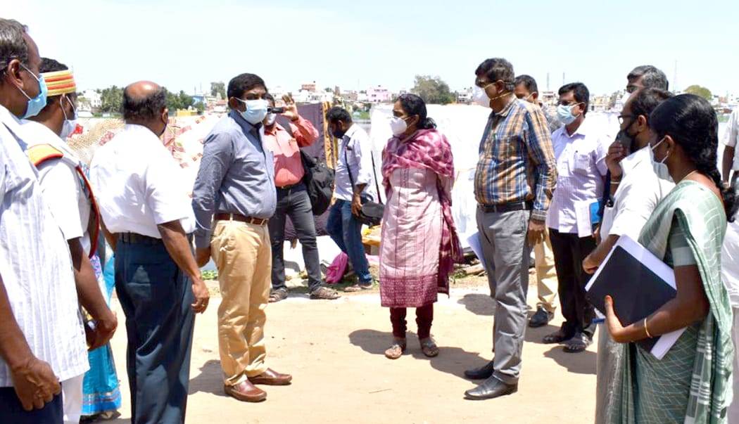 கொரோனா தடுப்பு நடவடிக்கைகள் குறித்து கண்காணிப்பு அலுவலர் ஆய்வு..