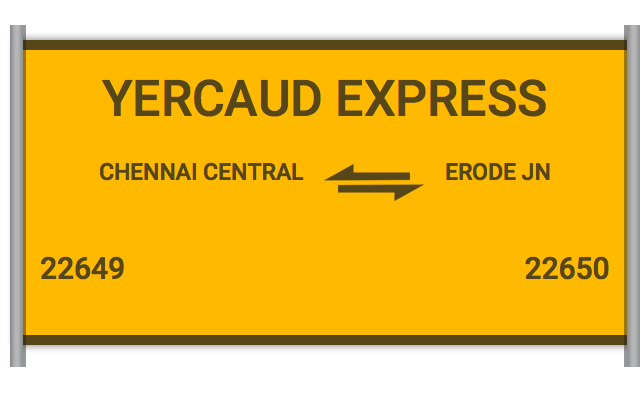  ஈரோட்டில் இருந்து 9 மாதங்களுக்குப் பிறகு இன்று முதல்  சென்னைக்கு ஏற்காடு எக்ஸ்பிரஸ் ரெயில் இயக்கம் 