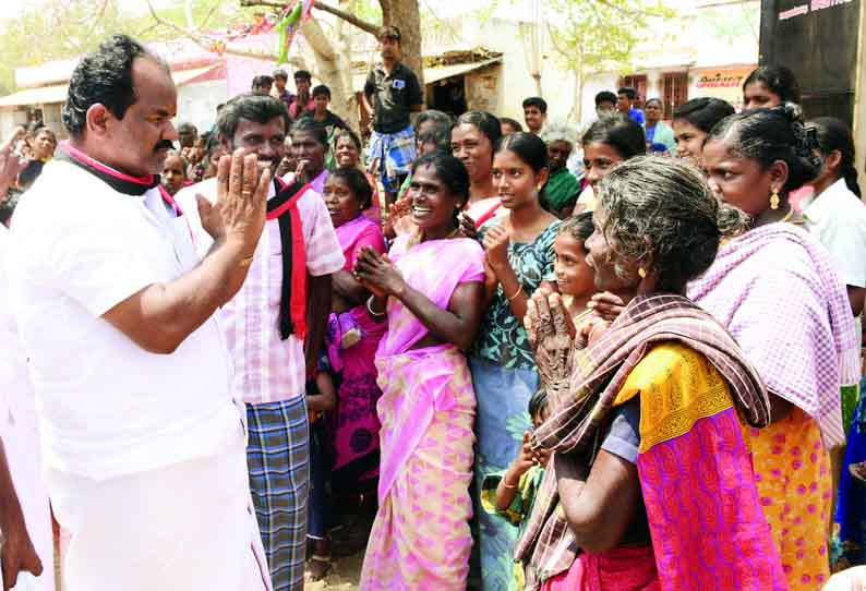  உங்களுக்கு சேவை செய்ய எனக்கு ஒரு வாய்ப்பு தாருங்கள் என்றார் விராலிமலை தொகுதி திமுக வேட்பாளர் தென்னலூர் பழனியப்பன் 